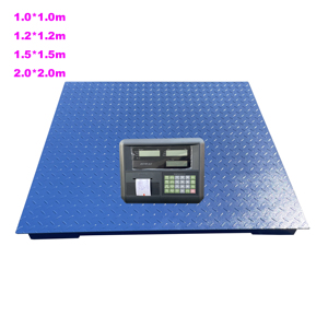 YZC लोड सेल के साथ 1.2*1.2m 2 टन फ्लोर स्केल प्लेटफार्म वेइंग स्केल - Product Image 3