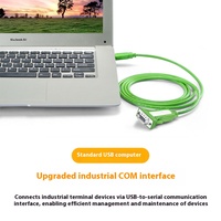 Adaptateur de puce FTDI RS232 direct d'usine câble pilote série DB9 vers USB pour Modem de données vert Win/MacOS/Linux pour registre de caissier