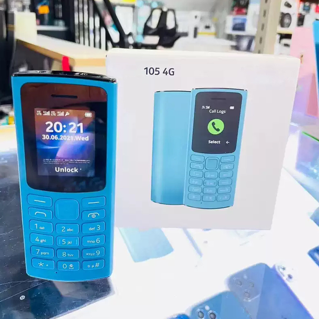 Cheap 105 2021 4G Bar Feature Phone Dual SIM 1.8 Inch Original Keypad Mobile Phone Wholesale Global Version 110 6300 6310