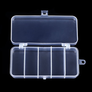 Boîte transparente en plastique pour la pêche, accessoire de <span class=keywords><strong>leurre</strong></span> pour attraper des poissons, couche unique, 1 pièce - Product Image 1