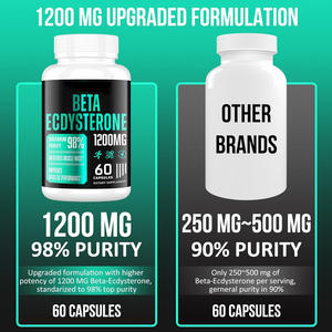 Puur Natuurlijk <span class=keywords><strong>Beta</strong></span> Ecdysteron Poeder 98% Maximale Zuiverheid Ecdysteron Supplementen <span class=keywords><strong>Beta</strong></span> Ecdysteron <span class=keywords><strong>Capsules</strong></span> - Product Image 6