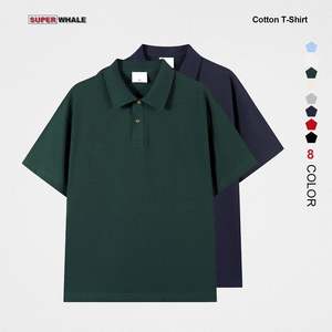 Camiseta Polo de Algodón y Poliéster de Alta Calidad para Hombre, Camisetas Polo con Logotipo Bordado Personalizado para Hombre - Product Image 1