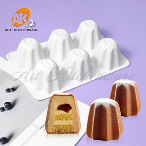 AK 6 Cavitives Octogonale Étoile Silicone <span class=keywords><strong>Mousse</strong></span> Moule 3D Mousseline De Soie <span class=keywords><strong>Brownie</strong></span> Moule DIY Pudding Chocolat Moule De Noël Gâteau Outil - Product Image 4