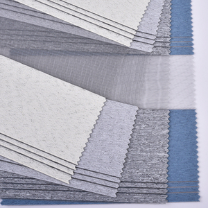 ستائر زيبرا أفقية مخصصة من مصنع شاوشينغ، 100% بوليستر، معتمة، بلون واحد، نسيج ستائر دوارة للنوافذ الفرنسية يدوية التشغيل - Product Image 1