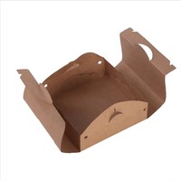 Boîte à tartelettes en carton ondulé blanc, boîtes à pizza personnalisées à emporter, vente en gros