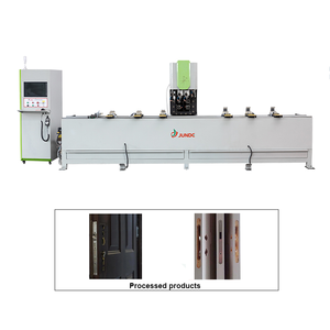 JUNDE Industrial Eco Door Making Center Three-axis CNC <b>Drilling</b> Milling Tapping Machine for Wood Plastic and Aluminum - Product Image 5