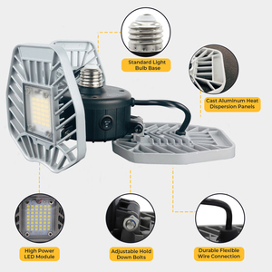 Nuevo Diseño de Lámpara LED para Almacén de 60W, Súper Brillante, Ajustable, con Sensor de Inducción Automático, Modelo WD-101 - Product Image 6