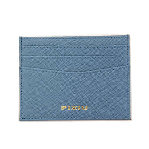Vente en gros <span class=keywords><strong>de</strong></span> cartes <span class=keywords><strong>de</strong></span> crédit personnalisées Portefeuille en cuir Saffiano Porte-cartes en PU avec logo en feuille d'or - Product Image 5