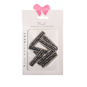 Nuevo Estilo de Adornos de Plástico 3D para Uñas, 12 Piezas/Bolsa, Letras en Hilera, Pegamento para Decoración de Uñas - Product Image 6