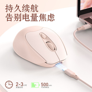 Neue Kabellose BT Dreifach-Modus Mini-Maus mit RGB-Hintergrundbeleuchtung, Typ-C-Ladung, Leises Design für Laptops - 1600dpi Optischer Sensor - Product Image 3