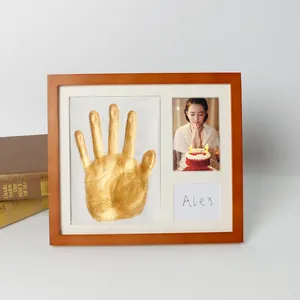 Record Adult Hand Prints Activity Ceremony Handprint Photo Frame Family Fun Project Safe And Non-toxic