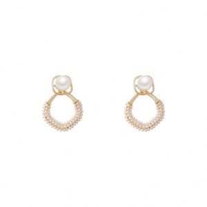 Nuevo Éxito de Ventas, Joyería Elegante de Lujo para Mujer, Perla Plateada, Plata 925, Bañada en Oro, Pendientes con Colgante de Rombo - Product Image 5