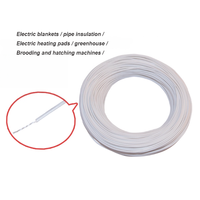 Fil chauffant électrique en spirale en silicone, fil chauffant, ligne chauffante, fil pour couverture électrique, fil pour incubateur, fil d'isolation pour serre