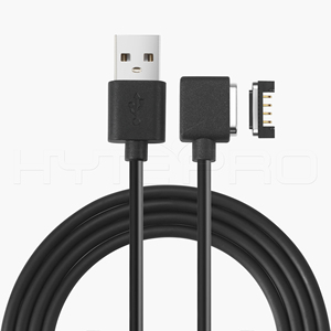 Câble de charge et de données magnétique USB à 4 broches coudé sur le côté M501B personnalisé pour les appareils connectés intelligents, les dispositifs médicaux IoT et les appareils électroniques compacts - Product Image 3