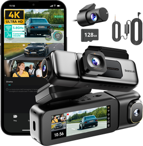 กล้องติดรถยนต์ Botslab หน้าจอสัมผัส 3.18 นิ้ว ความละเอียด 4K เลนส์เดี่ยว มองเห็นในเวลากลางคืน ควบคุมผ่านแอพ WiFi พร้อม G-Sensor และบันทึกแบบวนซ้ำ - Product Image 1