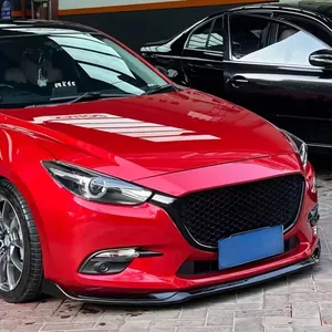 Grille de radiateur en nid d'abeille noire StarNav pour pare-chocs supérieur de voiture, compatible Mazda 3 Axela 2014-2019, style course, pour modification - Product Image 3