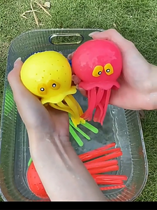 Squeeze & Splash Octopus <span class=keywords><strong>Toy</strong></span> Fun <span class=keywords><strong>Bath</strong></span> & Pool Water Play pour les enfants - Product Image 6