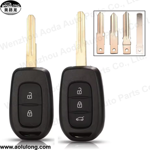 Boîtier de clé intelligente compatible 2/3 boutons, remplacement de la coque de clé de <span class=keywords><strong>voiture</strong></span>, clés de véhicule pour Renault - Product Image 1