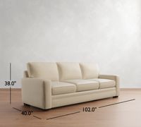 Canapé d'angle en coton et lin à trois places, en forme de L, avec structure en bois, garnissage en éponge, mobile, personnalisable, style nordique, pour l'intérieur