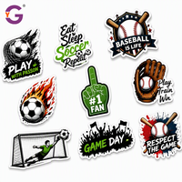 Pegatinas de Vinilo Personalizadas a Prueba de Agua para Equipos Deportivos, Aficionados al Fútbol y Béisbol, Calcomanías Adhesivas con Logotipo Recortado, Resistentes a los Rayos UV para Exteriores