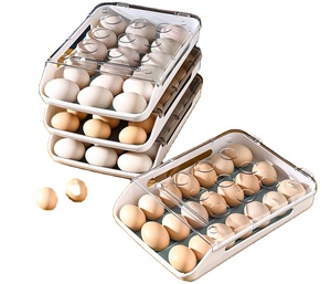 plastic refrigerator frozen egg organization storage box drawer egg box food container egg tray