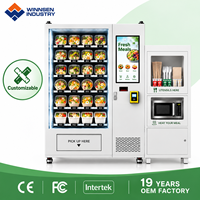 Distributeur automatique de boîtes repas Winnsen, distributeur automatique de boîtes à lunch avec réfrigération en option