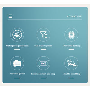 Satılık toptan dalış vantilatör İngiltere abd profesyonel derin deniz dalış tüplü dalış ekipmanları - Product Image 2