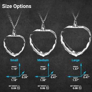 3D láser K9 forma <span class=keywords><strong>de</strong></span> corazón holográfico cuadrado famosa marca <span class=keywords><strong>cosas</strong></span> extrañas grabado vidrio mini liso transparente llavero anillo - Product Image 5