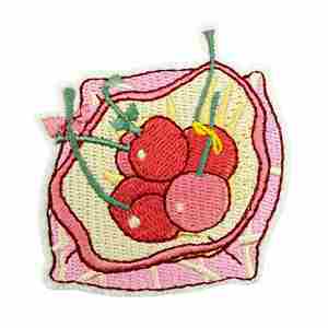 Iron on Embroidered Cartoon <b>Pink</b> Girl Series Cute <b>Bear</b> Candle Headset Cherry Hairclip Patch Garment Accessories - Product Image 5