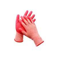 Gants de travail antistatiques en nylon et spandex, paume enduite, roses, pour femmes, jardinage, électronique, manipulation industrielle