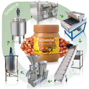 Industry Commercial Shea Cocoa Almond Walnut Hummus Grinder Butter Processing Make Machine Production Line