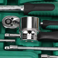 Ensemble d'outils de réparation 61 pièces, clé à cliquet 1/4 pouce, jeu de douilles, pour réparation automobile et bricolage, support OEM, emballage en coffret rigide