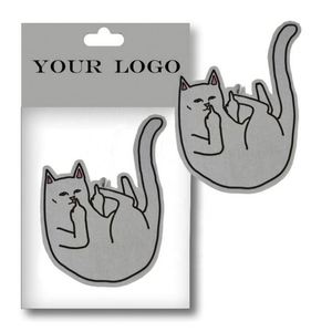 Private Label Customized Design Die-cut Shaped Paper Funny Car air Freshener - Product Image 3