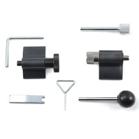 Set Alat Pengunci Crankshaft CiHOO Baja Kekuatan Tinggi Terolah Panas dengan Kotak Keras untuk Timing Belt Mesin VW Audi