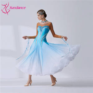 Vestido de Baile de Salón Negro con Encaje Sexy para Mujer, Manga Larga, para Vals, <span class=keywords><strong>Tango</strong></span>, Competencia de Baile, <span class=keywords><strong>Ropa</strong></span> de Actuación, Modelo B-19435 - Product Image 5