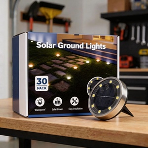 Lampe solaire LED d'extérieur pour jardin, étanche IP68, avec capteur <span class=keywords><strong>de</strong></span> lumière, allumage/extinction automatique, éclairage décoratif pour allée paysagère - Product Image 4