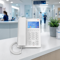 Teléfono IP Grandstream GHP630W para Hotel con WiFi 6, 2 SIP, Pantalla LCD a Color de 3.5'', 6 Teclas Programables, 10 Marcaciones Rápidas, Voz HD Opus, 802.11ax, GDMS, VoIP
