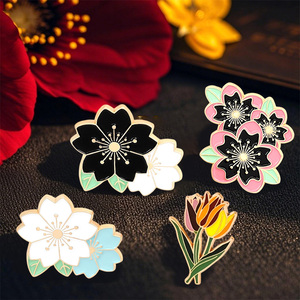 Bán Buôn Tùy Chỉnh Kim Loại Ve Áo Phù Hiệu Mềm Men Hoa Động Vật Thanh Lịch Retro Pins Thời Trang Trâm Trang Phục Chính Thức Mặc Tổ Chức Sự Kiện Xã Hội Thiết lập - Product Image 5