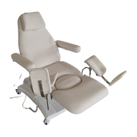 Lit de traitement électrique multifonctionnel de luxe pour soins gynécologiques et réparation du plancher pelvien avec roulettes