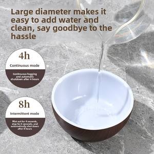 Umidificatore Desktop USB con venature di legno luce ambientale grande Spray Mini aromaterapia per casa camera da letto in plastica - Product Image 5