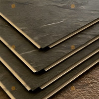 Panel de Pared Ranurado de Cuatro Lados con Relieve SPC de Grado Profesional, Revestimiento de Pared con Textura de Piedra de Tamaño Personalizado para Decoración de Edificios