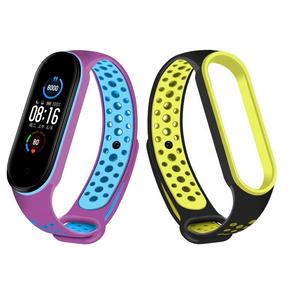 <span class=keywords><strong>Mi</strong></span> banda 5 Correa de silicona de doble Color Correa Para Xiaomi <span class=keywords><strong>Mi</strong></span> banda 5 pulsera de Fitness - Product Image 1