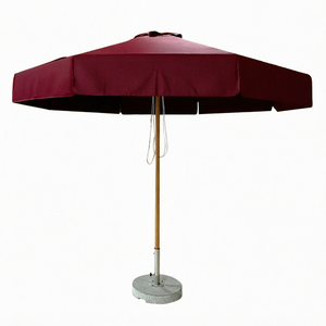 Modern Luxury <b>Large</b> Garden Patio <b>Umbrella</b> Restaurant Cafe Hotel Outdoor Commercial Granite Base- Aluminum Pole Outdoor Furniture - Product Image 1