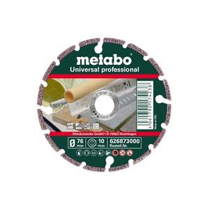 METABO - 626873000 Disco de corte de diamante, ''PUL'', Universal ''profesional''-EAN 4061792174238 CUCHILLAS Y DISCOS DE CORTE - Product Image 1