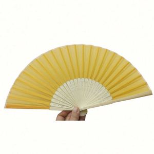 Round Hand Fan with <b>Bamboo</b> Frame Elegant <b>Crafted</b> Product - Product Image 1
