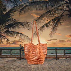 Nouveau Sac Fourre-tout 2025 en Maille Tricotée Creuse, Grande Capacité, Durable, Imperméable, pour Voyage et Plage, avec Bandoulière, en Paille Ouverte - Product Image 3