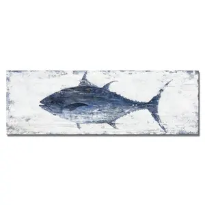 Venta al por mayor mar animales foto-Cuadros pintados a mano de estilo marino, lienzo de animales, arte de pared, pintura al óleo para Decoración