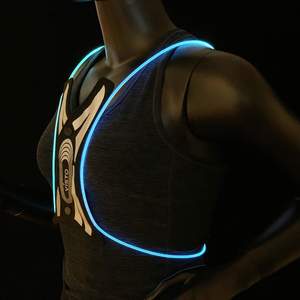 เสื้อกั๊กไฟ LED สะท้อนแสงสำหรับวิ่งเสื้อกั๊กสำหรับขี่จักรยานชาร์จไฟได้ผ่าน USB มีไฟ RGB - Product Image 3