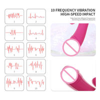 Dildos vibrants à piles, Vibrateur sexuel, Vibrateur sexuel Rabbit, Vibrateur sexuel Rabbit à poussée pour femmes, Achat en gros