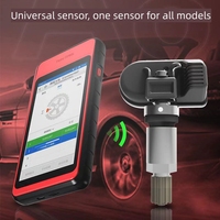 Diskon besar sistem monitor tekanan ban Universal Alarm keamanan Digital programador TPMS Sensor untuk Toyota Nissan Honda Sensor